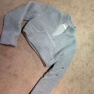 Meshki Crop Half Zip sweater